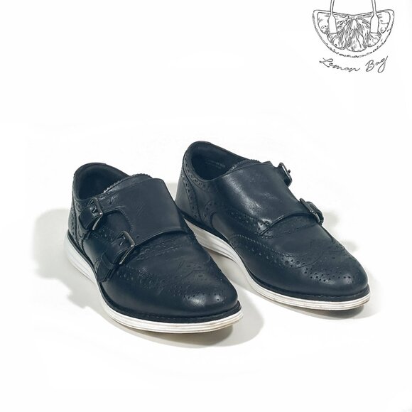Cole Haan / Original Grand Monk Strap Oxford Sneaker / Black Color / Size 6.5 - Picture 6 of 8